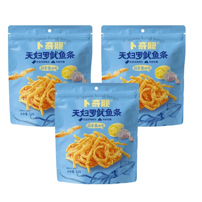 부치 바삭한 오징어 튀김 [마늘 버터맛] 바삭한 해산물 오징어 튀김 [인기 간식] [내부 포장 2개] 60g*1봉지