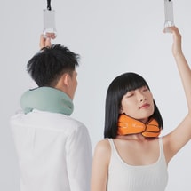7C 경추 마사지기, 어깨 및 목 마사지기, 허리, 등 및 승모근 마사지 베개 - 보라색