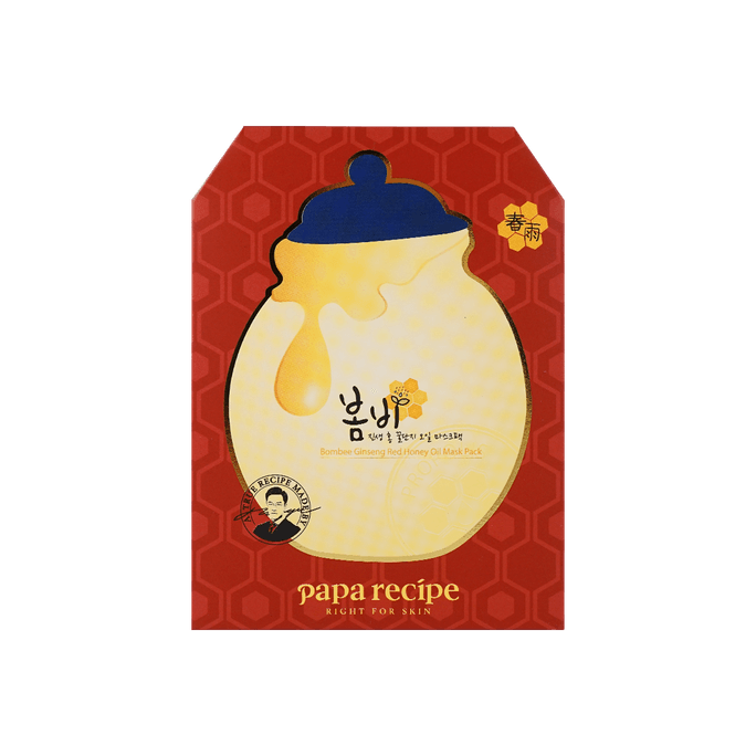 Bombee Ginseng Red Honey Oil Mask 10 Sheets