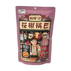 椒巴客 花椒锅巴 麻辣味 210g【麻辣鲜香】【香脆可口】