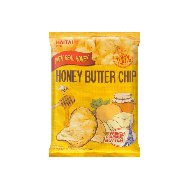 商品详情 - 韩国HAITAI海太 蜂蜜黄油薯片 加量版 120g - image  0