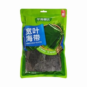 Huahai Shunda Kelp, Wide-leaf, Thick And Meaty, For Hot Pot, Side Dishes, Cold Dishes, Soups, Dried Goods 200g*1 bag