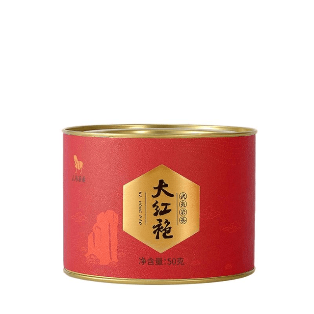 中国直送】八馬茶 武夷山岩茶 大虹袍茶 烏龍茶 高級茶 50g*1缶 - Yami