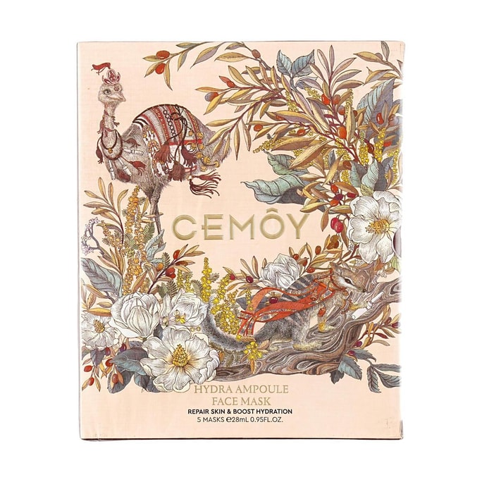 CEMOY澳詩茉莉 澳秘膜力系列 安瓶修護面膜 5片入 舒緩呵護 補水保濕抑敏 改善養護暗沉老化