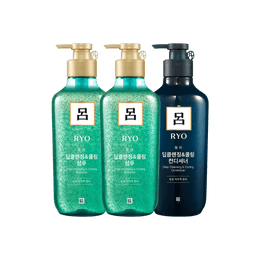 Scalp Deep Cleansing Shampoo 550ml*2+Conditioner 550ml*1