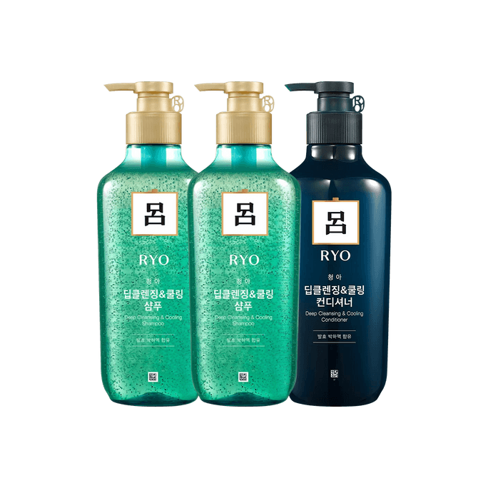 Scalp Deep Cleansing Shampoo 550ml*2 + Conditioner 550ml*1
