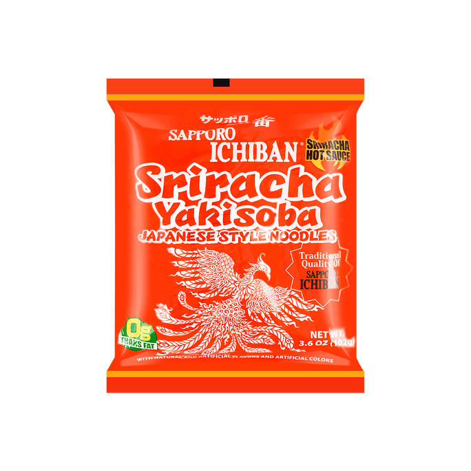 Noodle Inst Bag Sap Yakisoba Sriracha  Ramen 3.6oz