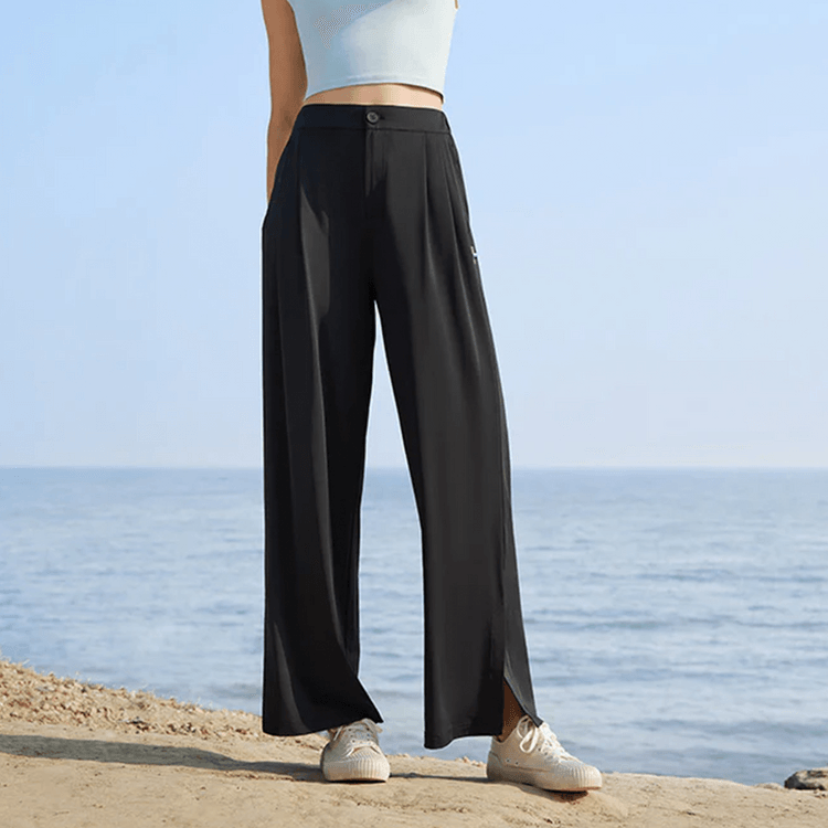 Beneunder CoolMax Sun Protective Loose Pants Wide Leg Pants UPF50+, Black,  Size S 