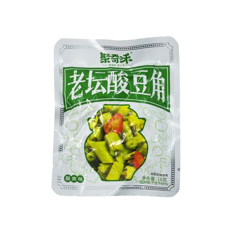 주지웨이 매콤한 절인 녹두 (16g x 10팩) - 훌륭한 반찬인 절인 채소 녹두입니다. 매콤하고 새콤하며 아삭한 식감이 일품입니다. 7
