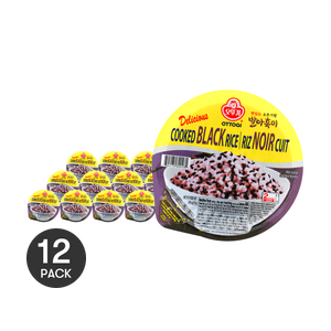 익힌 검은쌀 210g *12개【12팩】【전자레인지 밥】【즉석밥】
