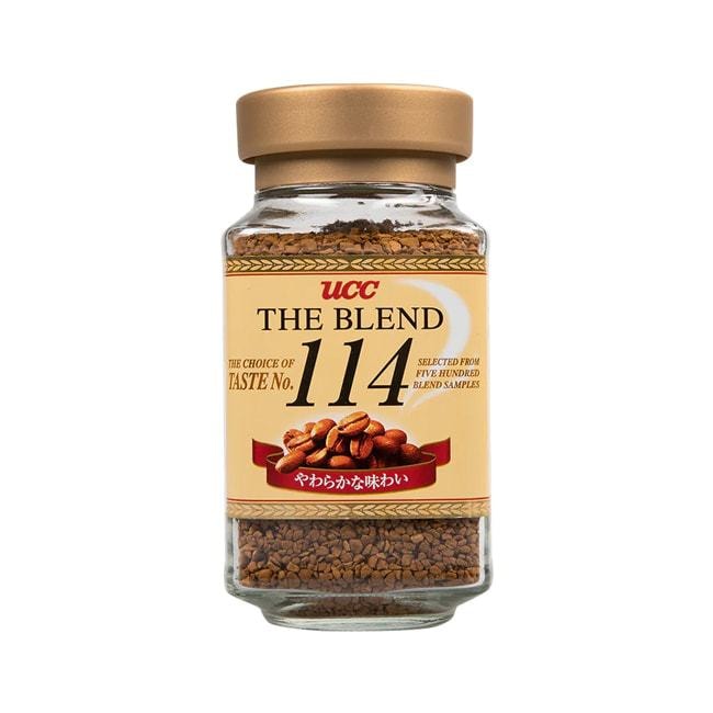 日本 UCC 上島咖啡 114 凍乾即溶純黑咖啡粉 特濃香醇提神 90g