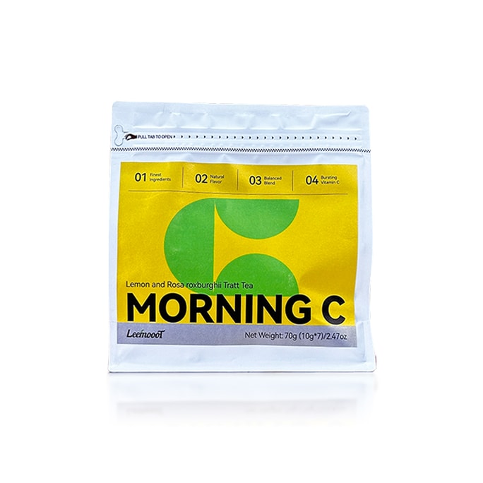  李陌茶 早C茶-无咖啡因维生素C草本茶用于免疫和健康茶袋7粒10克/袋