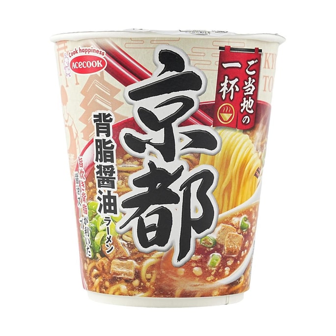 日本ACECOOK 京都背脂醬油拉麵 62g