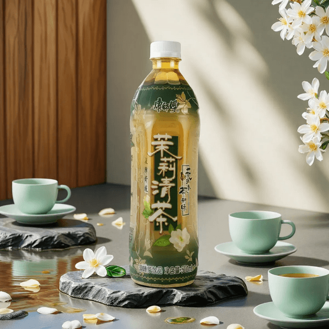 Low Sugar Jasmine Green Tea - Healthy & Refreshing, 16.9fl oz
