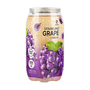 韓國FRUIT.B 葡萄味氣泡水 340ml【含真實果肉】【0糖添加】
