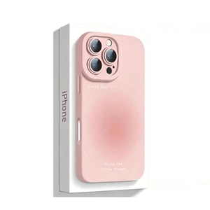 Frosted Pink Angel Lens Full Coverage Shockproof Soft Silicone Case for  Apple iPhone 17 Pro Max (1 Pack)