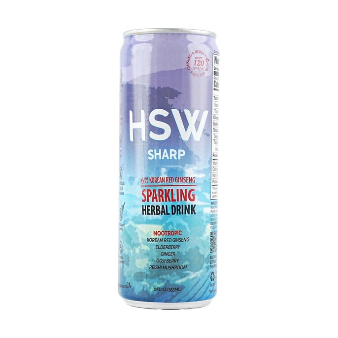 HSW Sparkling Herbal Drink Sharp 12 fl oz