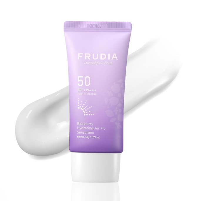 Blueberry Hydrating Air Fit Sunscreen SPF 50 – Lightweight Moisturizing Face Sunscreen No White Cast