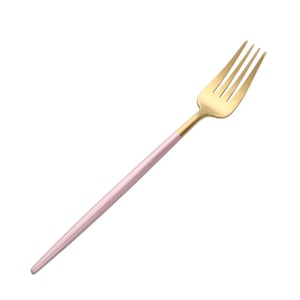 Tableware Cutlery Folks Pink Gold 1 Piece