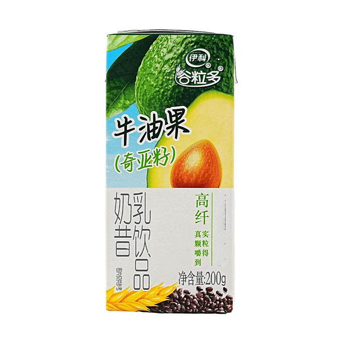 Grain Milk Drink Avocado & Chia Seed 7.05 oz 【High Fiber Milkshake】【Real Grains】