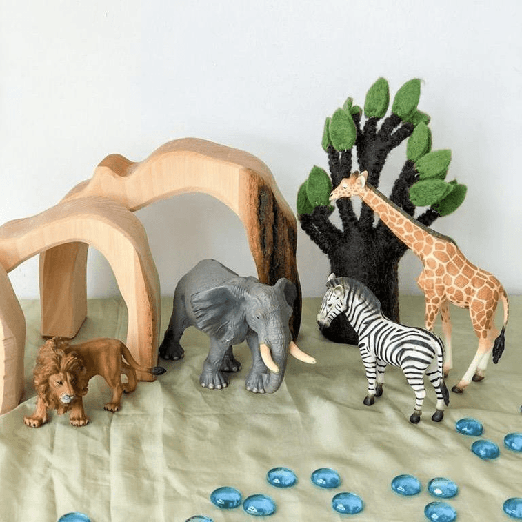 美国 MOM LOVES ME 玩具 石窟套装 - 自然色 5