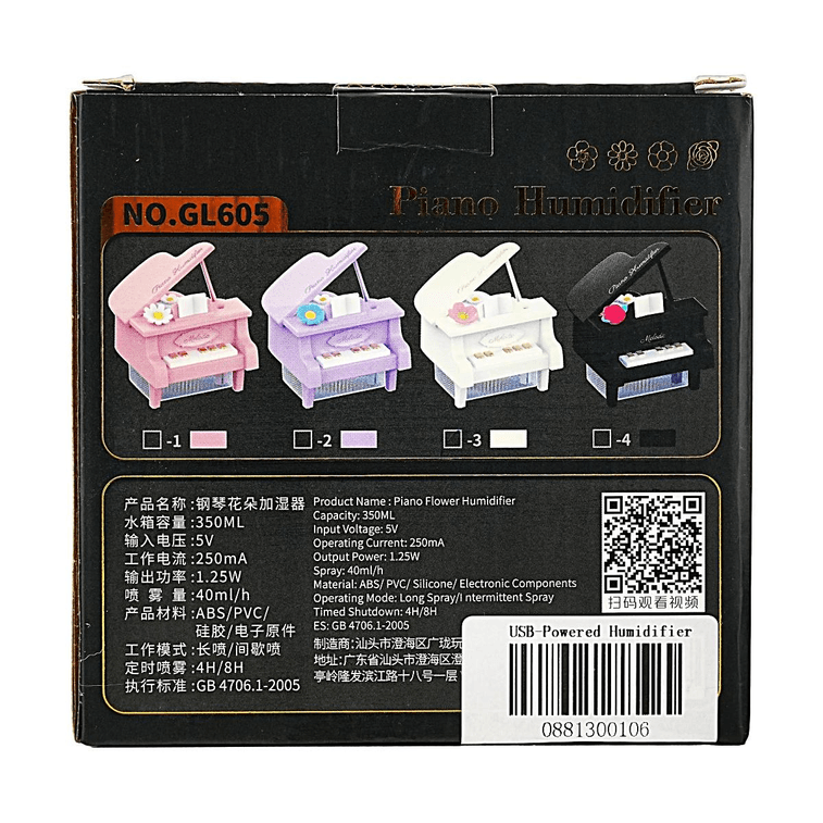 Piano Humidifier USB Powered White Cute Design 13.1×12.8×11.8CM 7