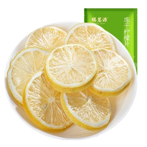 [중국 직배송] 푸밍위안차, 과일 & 허브차, 꿀 레몬차를 물에 우려내기 위한 동결건조 레몬 슬라이스, 큰 슬라이스, 작은 봉지에 개별 포장, 250g