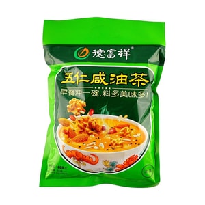 德富祥 五仁咸油茶 400g  西北特产 西安老字号 早餐代餐 清真