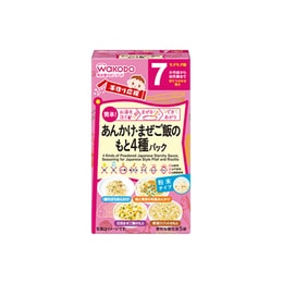 【日本直邮】WAKODO和光堂 宝宝营养拌饭料 四合一蔬菜鸡肉 5袋 7个月+【临期特价赏味期25.10.1】