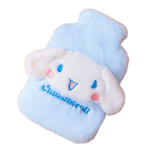 FOXTAIL 【经期呵护】三丽鸥卡通PVC暖水袋 灌水大号热水袋 家用注水卡通布套暖水袋 1000ML 大耳狗/玉桂狗 1个