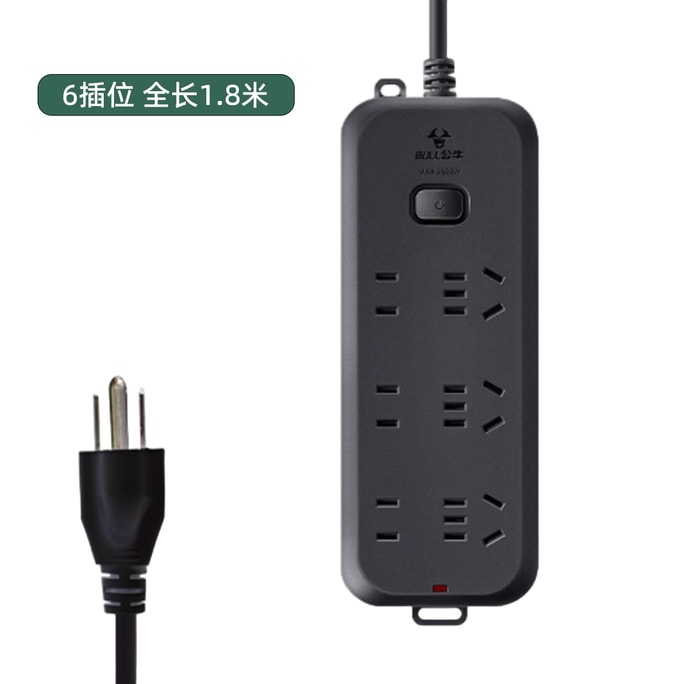 Bull American Standard Conversion Plug 6-Position With A Total Length Of 1.8 Meters1 Set