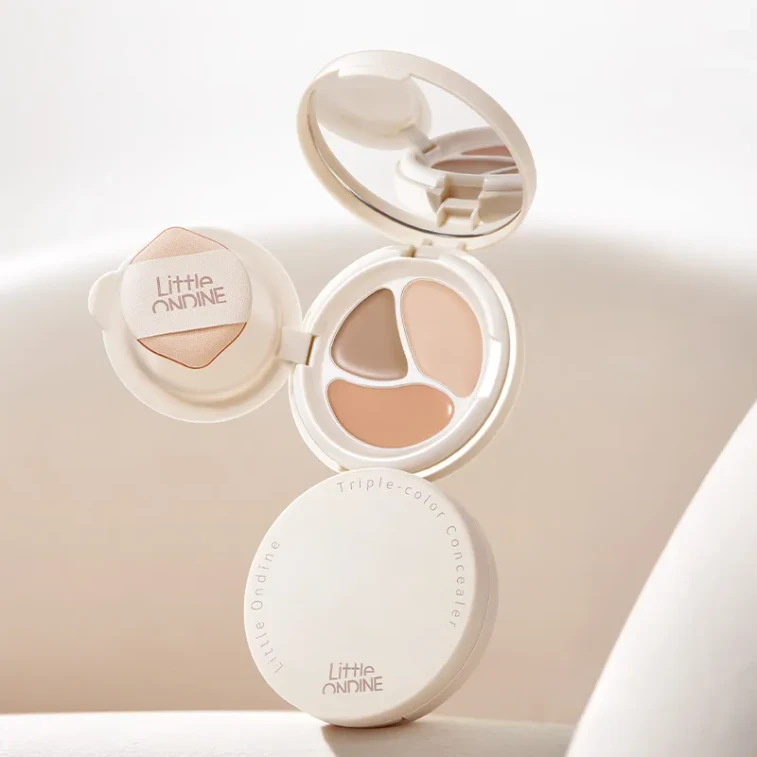 【Hong Kong Direct Mail】 Little Ondine Triple Effect Cushion Concealer 01 Fair Skin 3.5g Clear and Fit Brightens Skin Tone 3