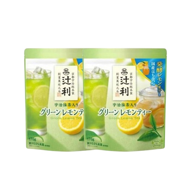 Tsujiri Uji Matcha Lemon Tea 170g*2 bags
