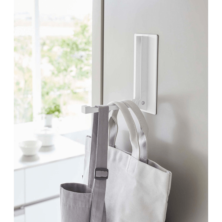 日本 Yamazaki Home 磁性折叠挂钩 - 钢白色 1件 6