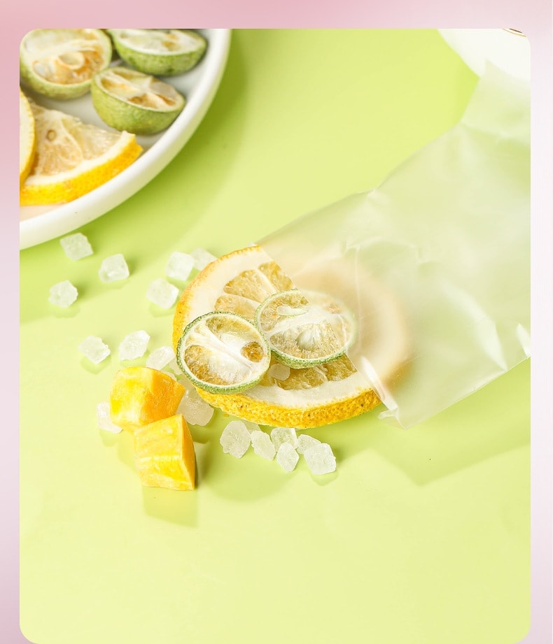 【中国直邮】 婉明 青桔柠檬百香果茶独立包装多种水果 味道香甜 回味无穷100g