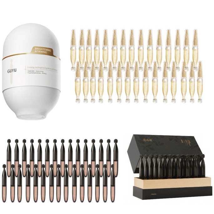 【US Direct】Day & Night Anti-Aging Glowing Essence Duo for Face - Ginseng Serum+Micro-oil Serum (60 Ampoules Total)