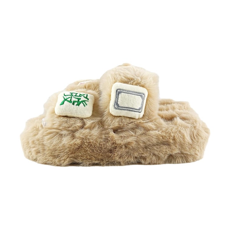 Slippers FF9-83 Mahjong Plush Khaki 36-37 6
