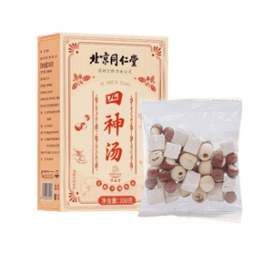 【中国直邮】 北京同仁堂 四神汤四物汤料包莲子芡实山药茯苓养生茶 300g/盒