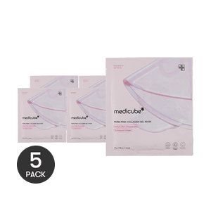 PDRN Pink Collagen Gel Mask, Sodium DNA, Niacinamide, Hydrolyzed Collagen, 5  Sheets