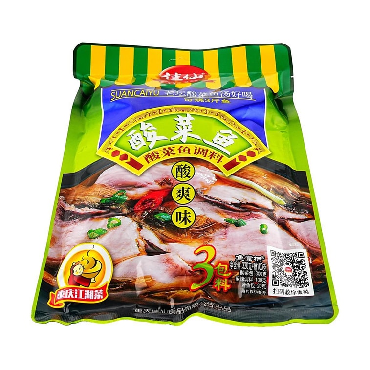 佳仙 酸菜魚調味料 320g【重慶特產】 3