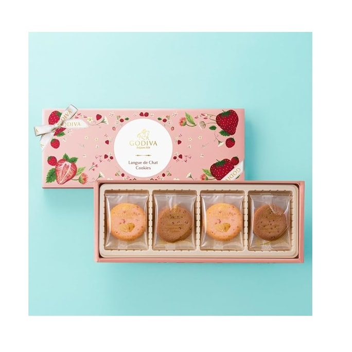 【日本直邮】GODIVA 巧克力礼品糖果套装 甘王草莓 曲奇饼干 8枚入