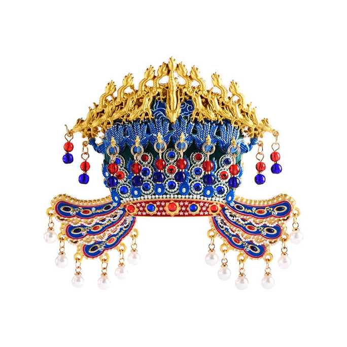 [중국 직송] 중국 국립 박물관 피닉스 크라운 금속 AR 냉장고 자석, 중국식 창의적 장식, 90*99mm