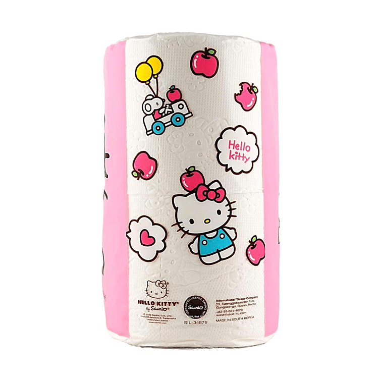 Hello Kitty Ultra Comfort Toilet Paper, 4-Ply Extra Thick, 6 Rolls, Soft Skin-Friendly 3