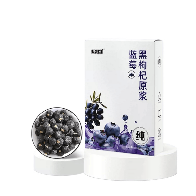 【中国直邮】蓝莓黑枸杞原浆花青素枸杞子原液养生饮100g*1盒