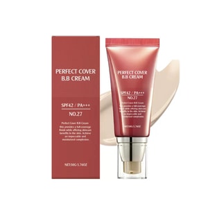 Softening Conceal BB Cream #Brightening Skin Tone SPF42 PA+++ Sunscreen Concealment Contouring Cream With Moisturizing Brightening Long-Lasting Wear Foundation Natural Lightweight Gentle Coverage 50g