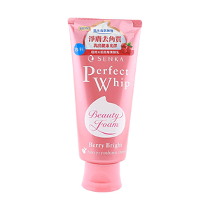 日本SENKA珊珂超微米明亮莓果洁颜乳 100g【深层清洁】【提亮肤色】