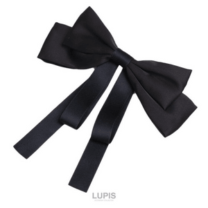 【日本直郵】 日本 LUPIS 大蝴蝶結髮夾 黑色 1件 v2672