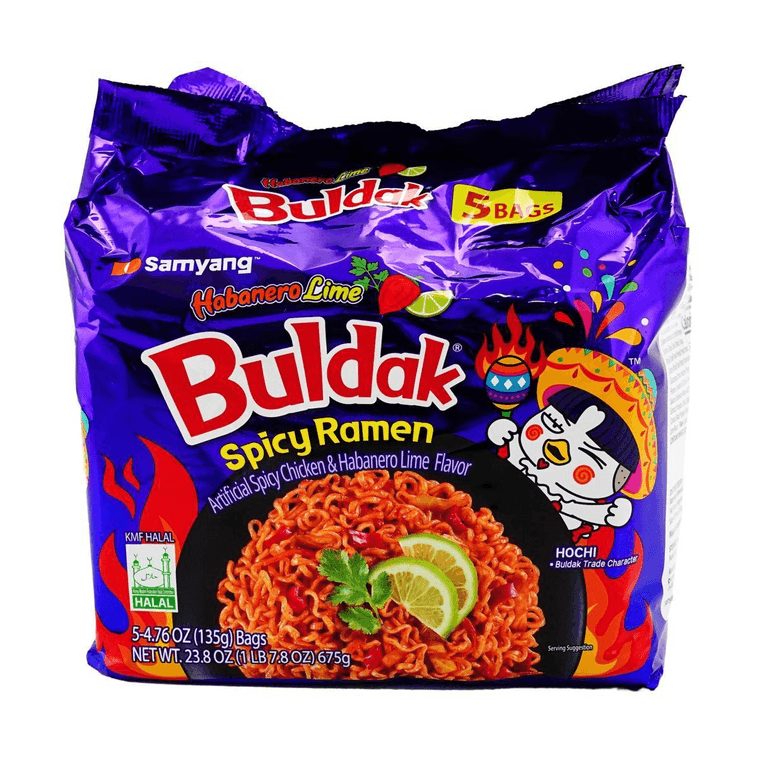 【限定款】韩国SAMYANG三养 BULDAK 火鸡面拌面 辣鸡肉拉面 哈瓦那辣椒柠檬味 135g*5连包 7