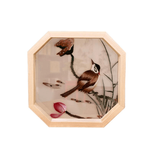 Non Heritage Shu Embroidery Pure Handmade Embroidery Ornament, Rising Rapidly 17 * 17 * 3.8cm