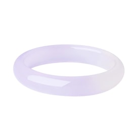 【中国直邮】 周大生 玉髓手镯女款陌上紫鸢玉镯子 54圈号 1个